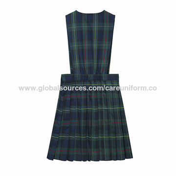 Buy China Wholesale Cotton School Uniform Pinafore Sleeveless Dress Green Plaid Dress With Pleats & School Plaid Dress $7.5 | Globalsources.com Buy China Wholesale Cotton School Uniform Pinafore Sleeveless Dress Green Plaid Dress With Pleats & School Plaid Dress $7.5 | Globalsources.com
