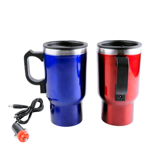 Reise-Heizbecher Auto 12V 450ML Edelstahl Basis Heizbecher Wasserkocher