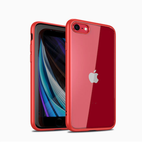 Capa protetora rígida híbrida de PC + TPU transparente à prova de choque para iPhone SE 2020 for sale at factory direct price