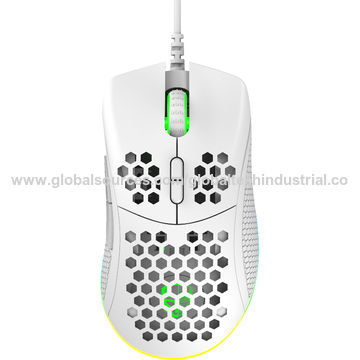 Light Weight RGB Gaming Mouse With Holes Ergonomic Design Hole Mouse ...