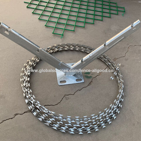 Buy China Wholesale Barb Wire Support Arms Chain Link Wall Mount