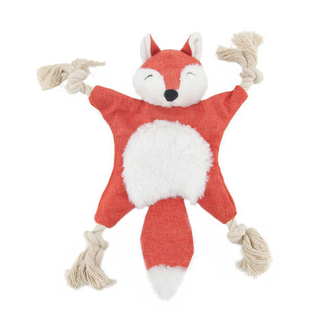 Plush Dog Toy,Interactive Stuffed Fox Dog Toys for Boredom,Cute