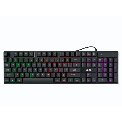 China Best Cheap USB Wired Membrane Gaming Keyboard with Solid Rainbow ...