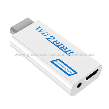 Buy Wholesale China Wii To Hdmi Adapter, Wii2hdmi 3.5mm Audio Video,720p/ 1080p All Wii Display Modes For Nintendo & Wii To Hdmi Adapter, Wii To Hdmi,  Hdmi Adapter at USD 2.15