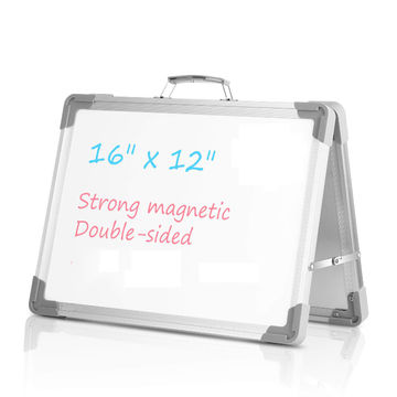 Small Whiteboard Dry Erase Boards, Portable White Board Double Sided  Magnetic Board Stand, Foldable Desktop White Boards Easel for Kids Students