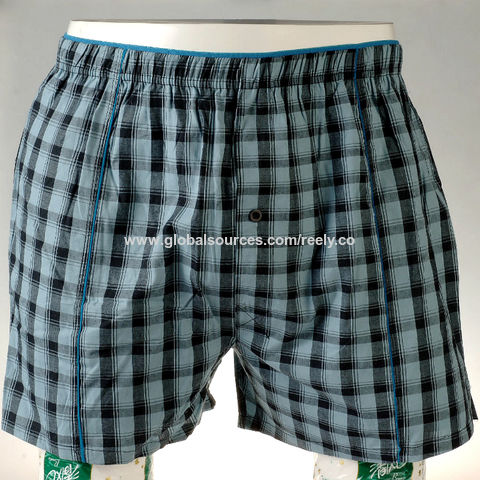 China Custom Underwear 100% Cotton Mens Boxers Sale Manufacturers