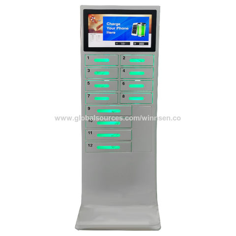 Smart Charging Station With Big Advertising Touch Screen For