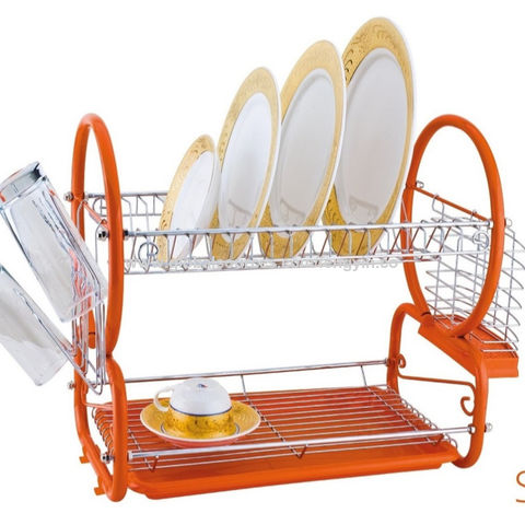 1pc Collapsible Dish Rack, Modern Plastic Dish Drying Rack For