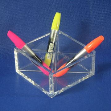 Buy Wholesale China Clear Acrylic Desktop Stationery Organizer Pen Pencil  Holder & Acrylic Pen Pencil Holder at USD 2