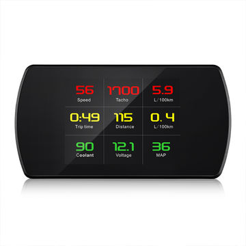 F9 OBDHUD Head Up Display Auto Display OBD2 Smart Car HUD Gauge Digital  Odometer