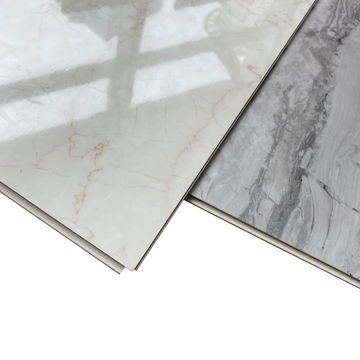 High Gloss Vinyl Tile Marble Finish, White Marble High Gloss Laminate Flooring