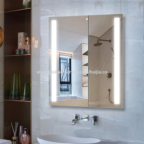 Led Bathroom Mirrors Mirror Lights, What Thickness Mirror For Bathroom