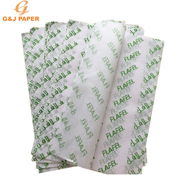 Custom Tissue Paper Printed Packaging Hamburger Sandwich Paper - China  Anti-Stick, Waterproof