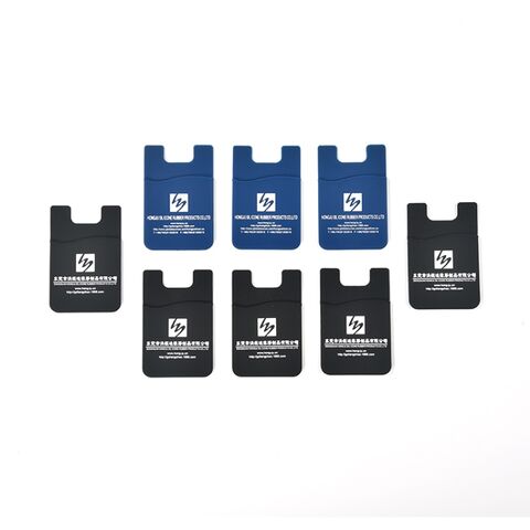 Prix usine Support de carte de téléphone en silicone durable personnalisé, portefeuille for sale at factory direct price