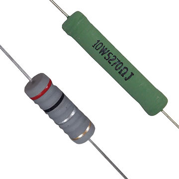 Fabricant taïwanais de résistances bobinées KNP de taille mini, 1W ~ 5W, 0.1Ω ~ 150Ω