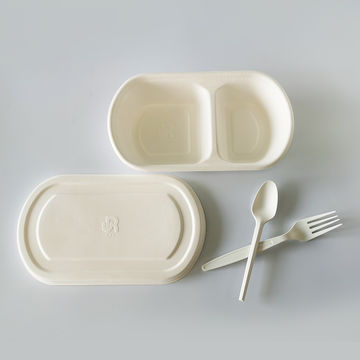 Buy Wholesale China 800ml Sugarcane Bagasse Biodegradable Disposable ...