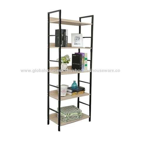 NUMENN 5 Tier Bookshelf, Tall Bookcase Shelf Storage Organizer