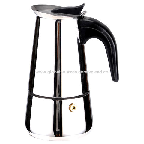 Buy Wholesale China Stainless Steel Espresso Coffee Maker Moka Pot Coffee  Pot Cappuccino Maker With Induction Bottom & Coffee Maker at USD 2