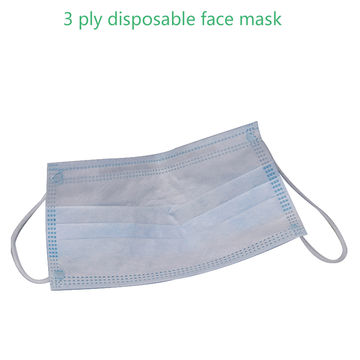 Buy Wholesale China Ce Fda Approved Civilian 3 Ply Disposable Face Mask ...