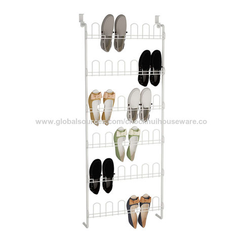 Habitium : Porte-chaussures mural avec trois étagères en aggloméré