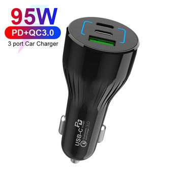 Car Chargers - Car Charger with USB and Type C 2-Port