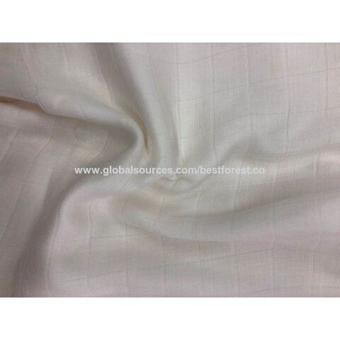 Organic Bamboo Muslin Fabric by the Yard