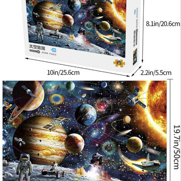 Planets in Space Jigsaw Puzzle Space Puzzle 1000 Piece Jigsaw Puzzle Kids Adult