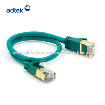 23AWG 0.585mm pure copper FFTP cat6a pass fluke test network patch cord for sale at factory direct price