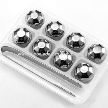 Custom Imprinted Stainless Steel Ice Cubes