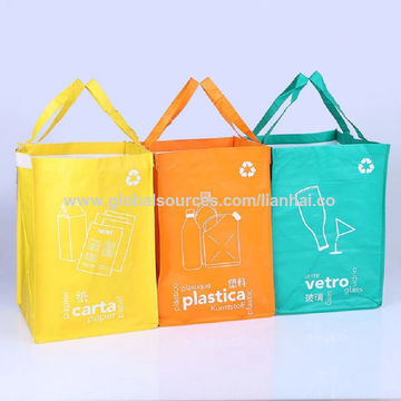 Buy Wholesale China New Style Environment-friendly Reusable Trash Bag  Laminated Pp Woven Sorting Garbage Bags & Garbage Bag at USD 0.49