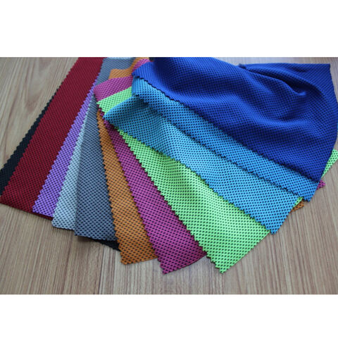 Quick-Drying Recycled Polyester Knitting Microfiber Sports Ice Towel Fabric  Mesh - China Recycled Polyester Fabric and Polyester Microfiber Fabric  price