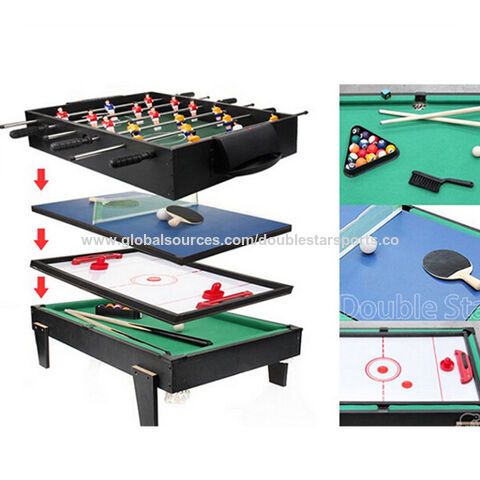 Buy Wholesale China Multi Function Portable Mini 4 In 1 Pool Table Game  Table & Pool Table at USD 60