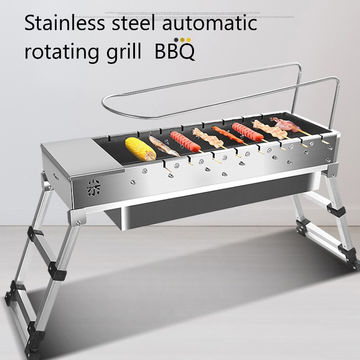 Portable Foldable BBQ Grills Barbecue Charcoal Grill Stove Steel