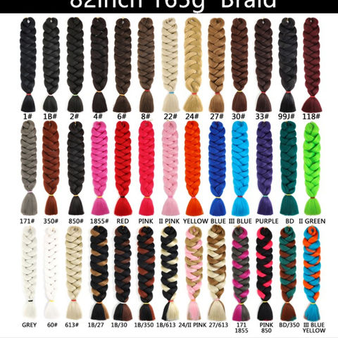 X-Pression Colored Braiding Hair Extension 82inches 165g