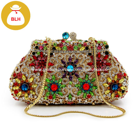 crystal evening clutch