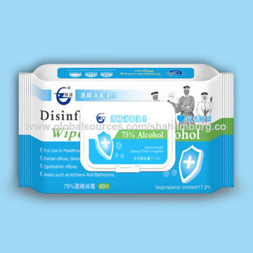 Buy Wholesale China Alcohol Wipe 75% Disinfectant Wipe Ce Msds Wet Wipe ...