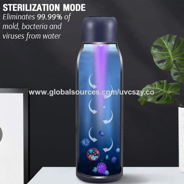Buy Wholesale China UV-C Sterilization 600ml UV Light Water Bottle &amp; uv ...