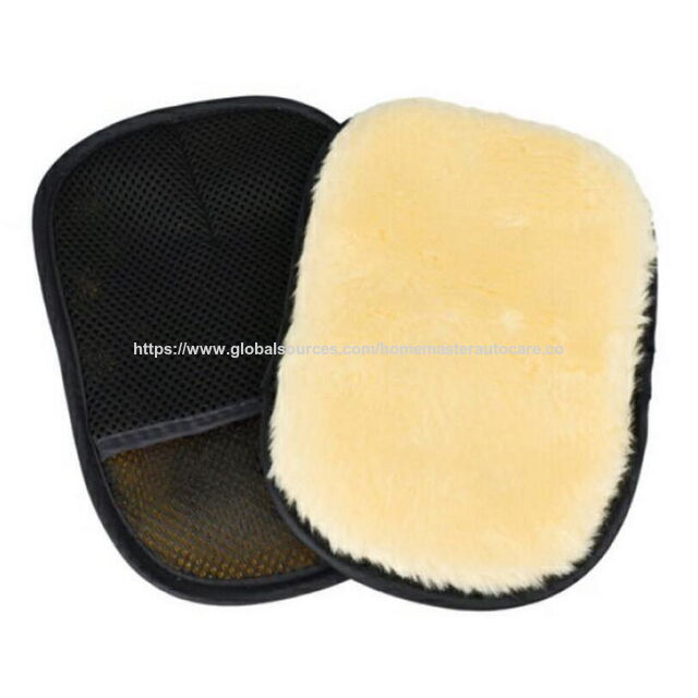 Guante de limpieza para coche de microfibra y lana artificial for sale at factory direct price