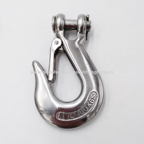 Clevis Hook 5/16 Zinc Plated with Spring Loaded Clasp for T