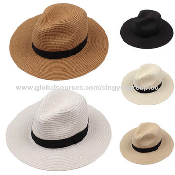Summer Hat Men Straw Woven Sunshade Breathable Hat Sunscreen Sun