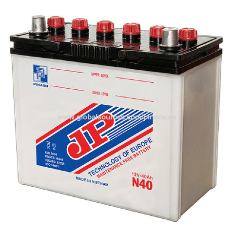 N40 (12v - 40ah) Dry Charged Battery - Vietnam Wholesale Storage Battery,  Dry Charged Battery, Car Battery from DRY CELL AND STORAGE BATTERY JOINT  STOCK COMPANY ( PINACO)