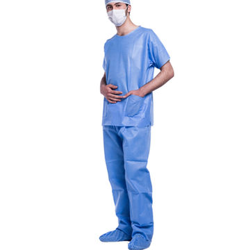 PP+PE Fluid Resistant Surgical Isolation Gown Protective Suit Wear  Protective Coverall Isolation Gown