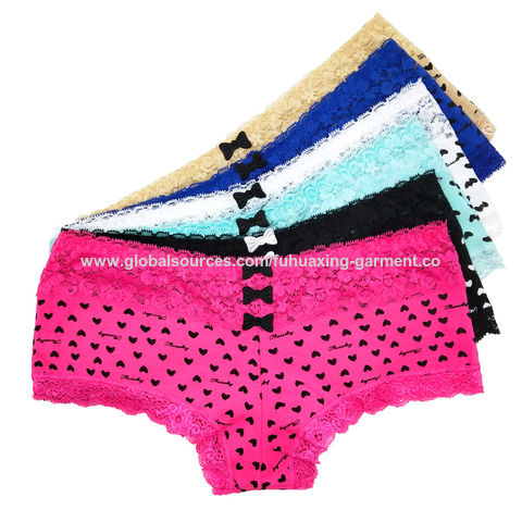 Buy Wholesale China High Quality Sexy Custom Fashion Panties Women Ladies  Girls Cotton Boyshort Underwear & Women Boyshort Underwear at USD 0.59