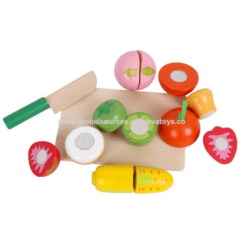 Neues Schneide-Holzfrüchte-Spielset für Kinder W10B331, veröffentlicht 2020 - Holzspielzeug Großhandel for sale at factory direct price
