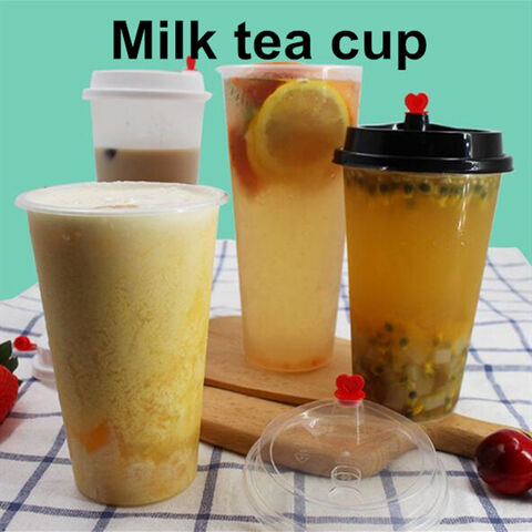 U Shape 500ml Disposable Plastic PP Cups Injection Mold Disposable Bubble  Tea Cups