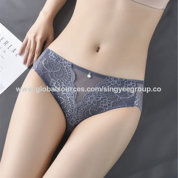 Women's Sexy Lace Panties Seamless Cotton Breathable Panty Briefs