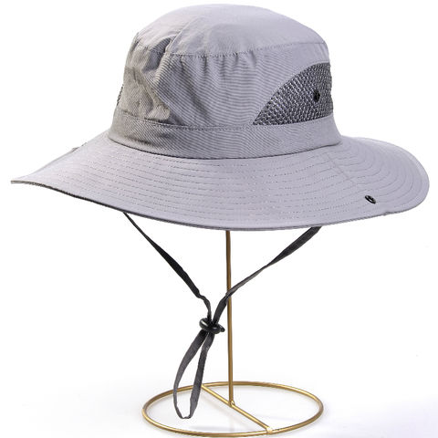 Buy China Wholesale Summer Mesh Wide Brim Sun Uv Protection Hat With  Ponytail Hole Upf 50+ Hat & Bucket Hat Summer Outdoor Cap $2