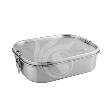 1pc Stainless Steel Insulated Lunch Box With Double Layer Compartments,  Creative Bento Box For Adults And Students, Portable Food Container