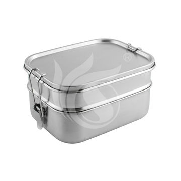 1pc Portable Square Divided Lunch Box