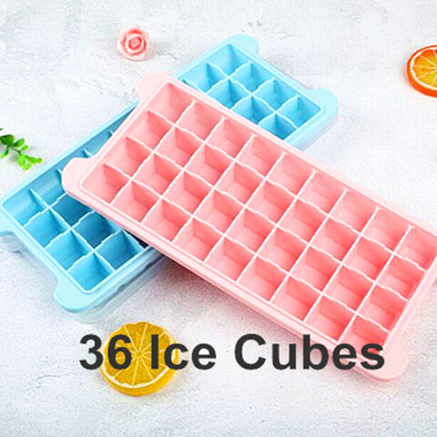 Ice Cube Trays, 2 Pack Silicone Ice Tray with Removable Lids Easy Release  Flexible 21 Ice Cube Molds BPA Free for Whiskey, Cocktail, Stackable  Durable
